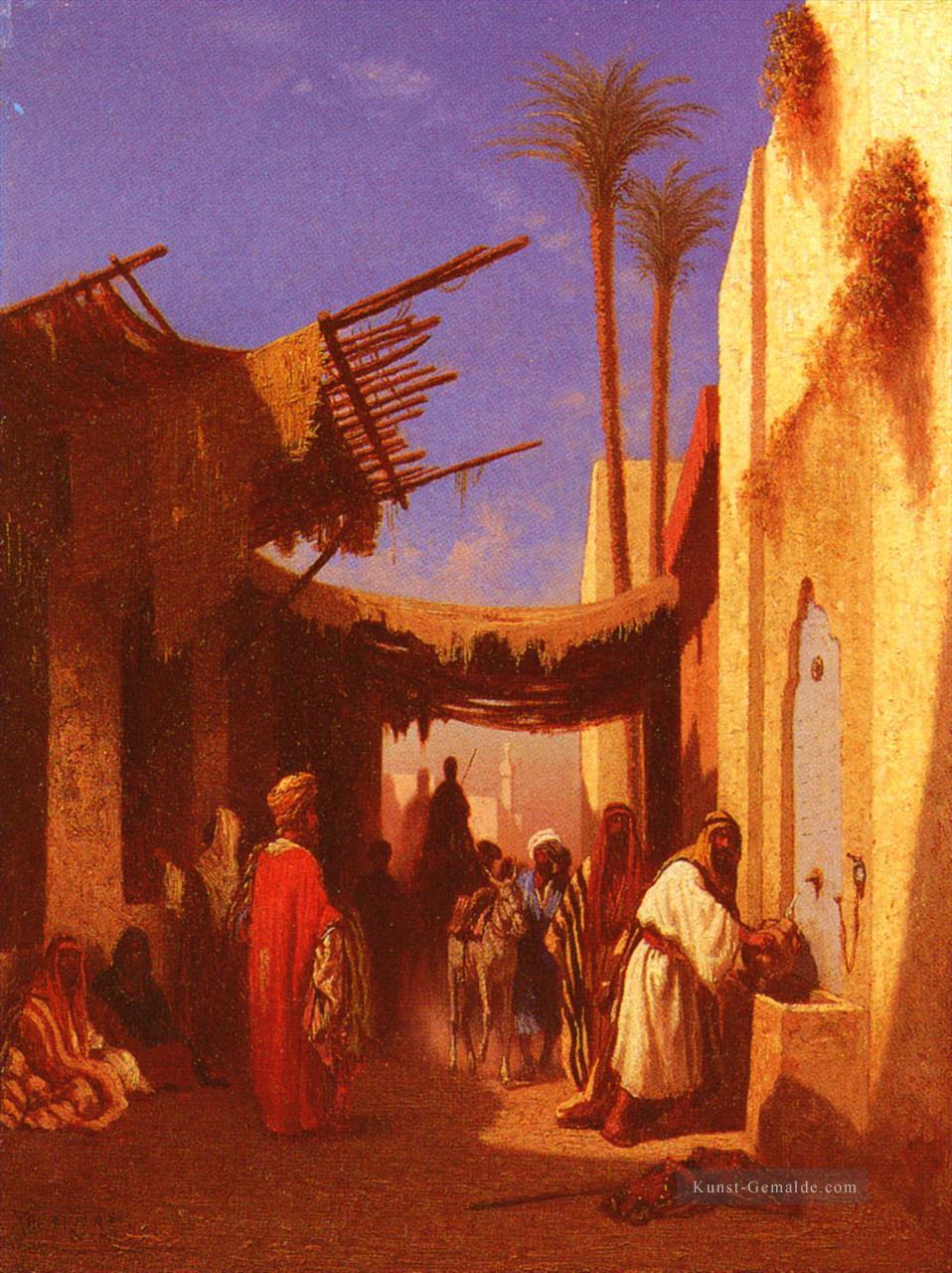 Straße in Damaskus Teil 1 Arabian Orientalist Charles Theodore Frere Ölgemälde